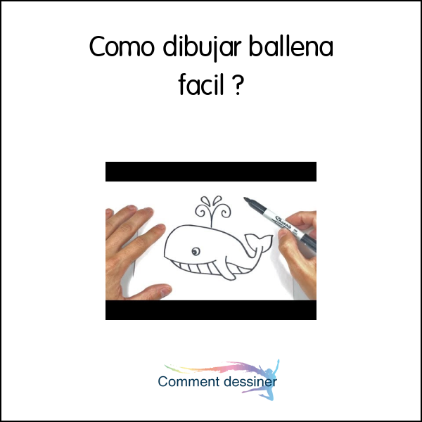 Como dibujar ballena facil